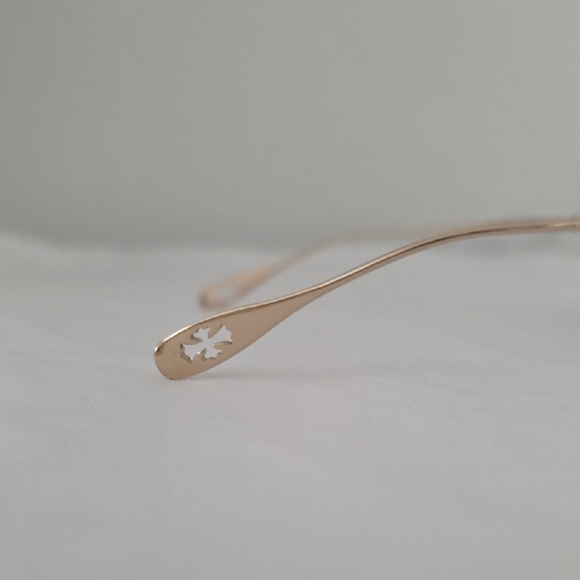 Chrome Hearts Gold Frame Sunglasses with Pink Lenses - Picture 4 of 7